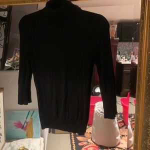Plain black turtleneck